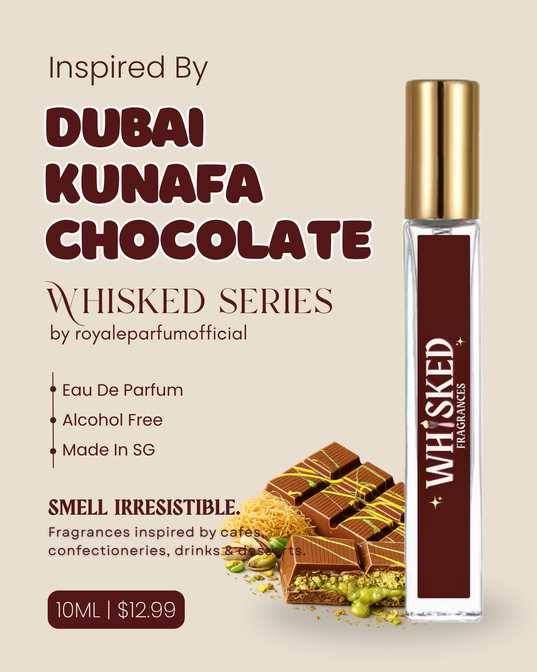 DUBAI KUNAFA CHOCOLATE FRAGRANCE | ROYALEPARFUMOFFICIAL