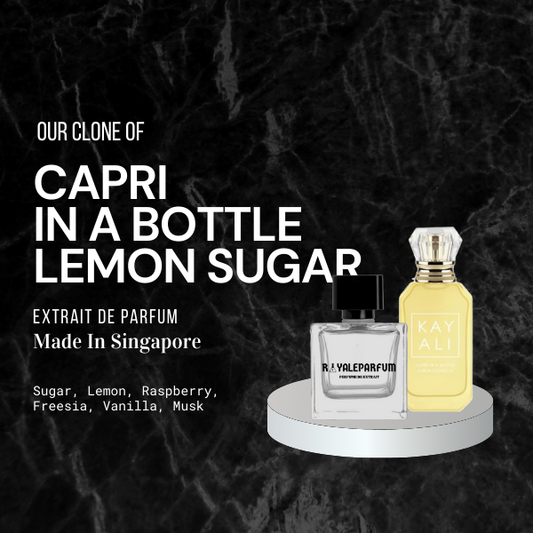 CAPRI IN A BOTTLE LEMON SUGAR CLONE | ROYALEPARFUMOFFICIAL
